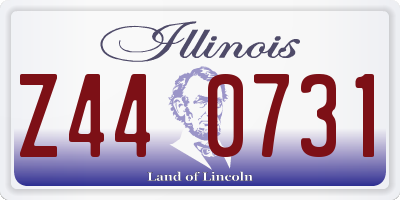 IL license plate Z440731