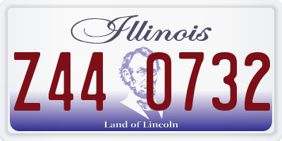 IL license plate Z440732