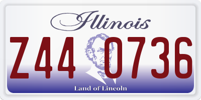 IL license plate Z440736