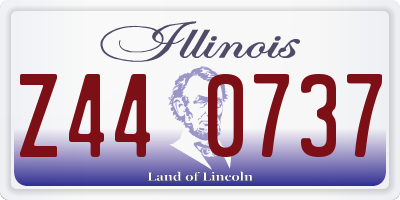 IL license plate Z440737
