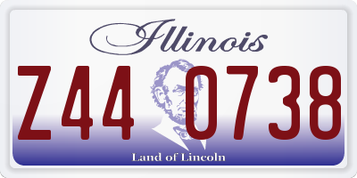 IL license plate Z440738