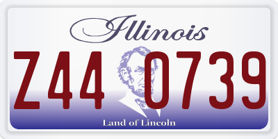 IL license plate Z440739
