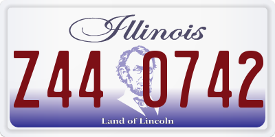 IL license plate Z440742