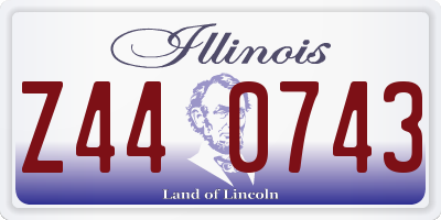 IL license plate Z440743