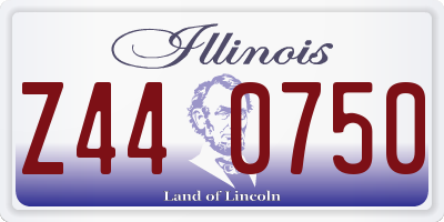 IL license plate Z440750