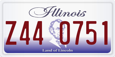 IL license plate Z440751