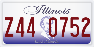 IL license plate Z440752