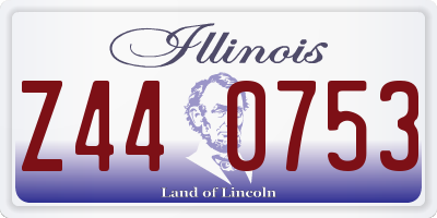 IL license plate Z440753