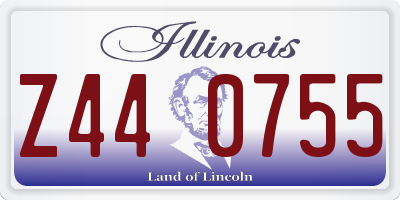 IL license plate Z440755