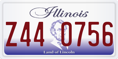 IL license plate Z440756