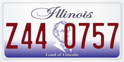 IL license plate Z440757