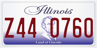 IL license plate Z440760