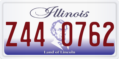 IL license plate Z440762