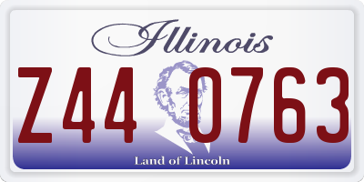 IL license plate Z440763