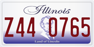 IL license plate Z440765