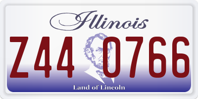 IL license plate Z440766