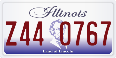 IL license plate Z440767