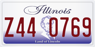 IL license plate Z440769
