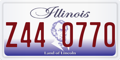 IL license plate Z440770