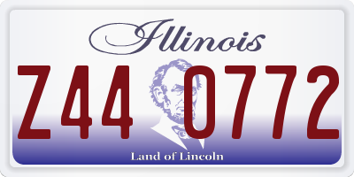 IL license plate Z440772
