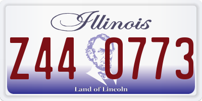 IL license plate Z440773