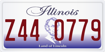 IL license plate Z440779