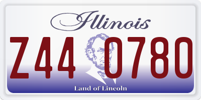 IL license plate Z440780