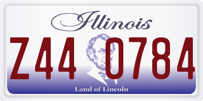 IL license plate Z440784