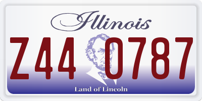 IL license plate Z440787