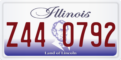 IL license plate Z440792