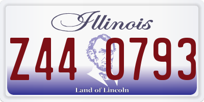IL license plate Z440793