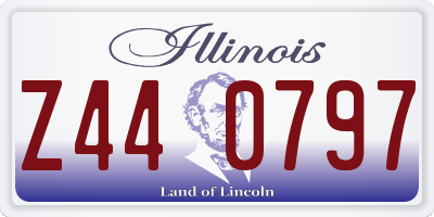 IL license plate Z440797