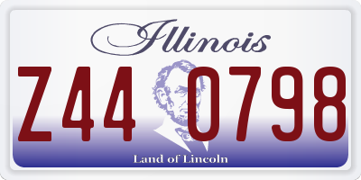 IL license plate Z440798