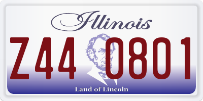 IL license plate Z440801