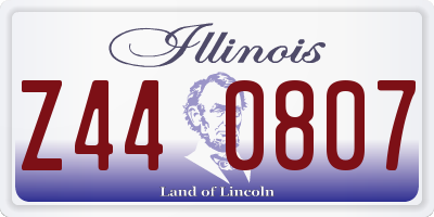 IL license plate Z440807