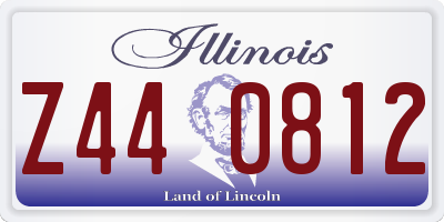 IL license plate Z440812