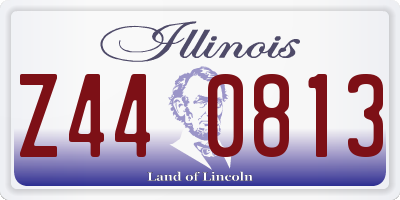 IL license plate Z440813