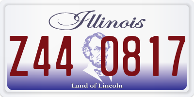 IL license plate Z440817