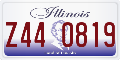 IL license plate Z440819