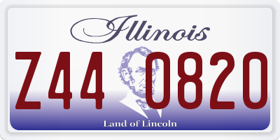 IL license plate Z440820
