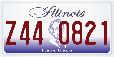 IL license plate Z440821