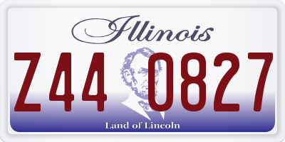 IL license plate Z440827