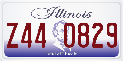 IL license plate Z440829