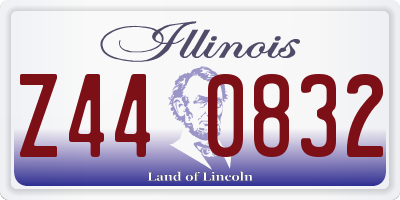 IL license plate Z440832