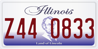 IL license plate Z440833