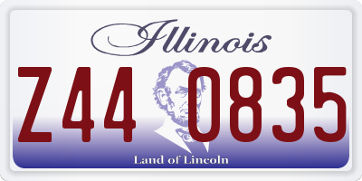 IL license plate Z440835