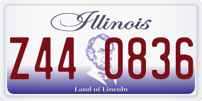 IL license plate Z440836