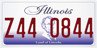 IL license plate Z440844