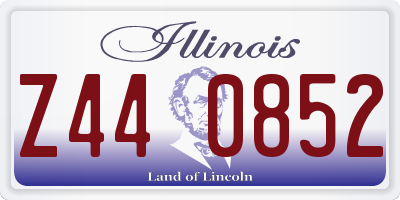 IL license plate Z440852