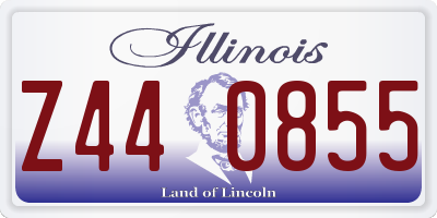 IL license plate Z440855